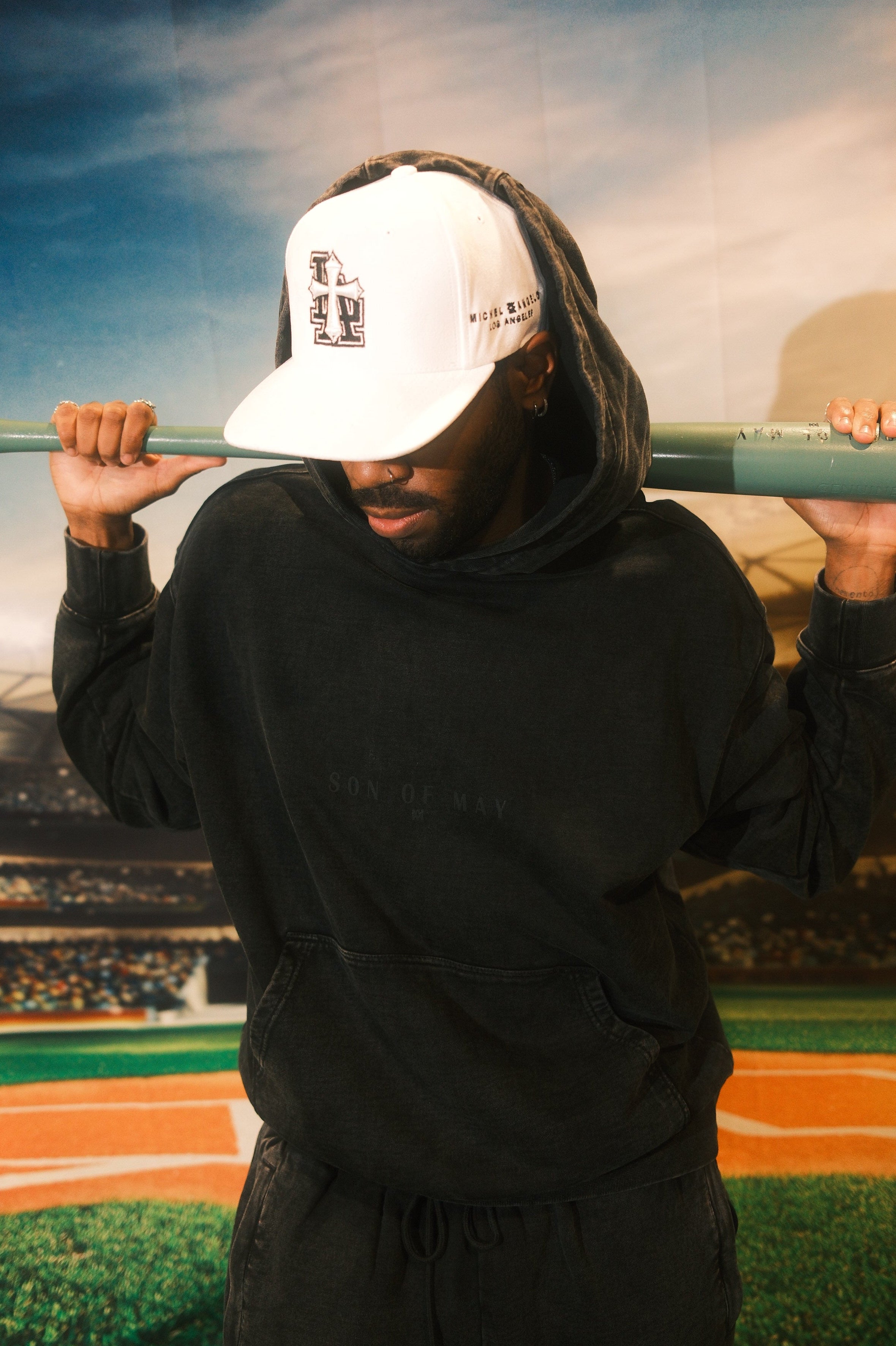 Son of May Blacked Washed Hoodie